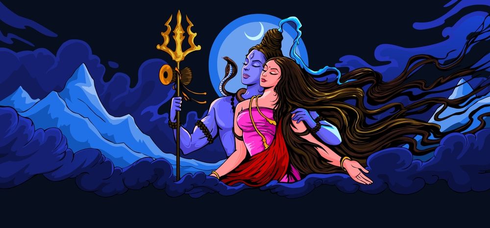 Lord Shiva and Parvati, Shiva and Parvati, Shankar Bhagwan aur Parvati