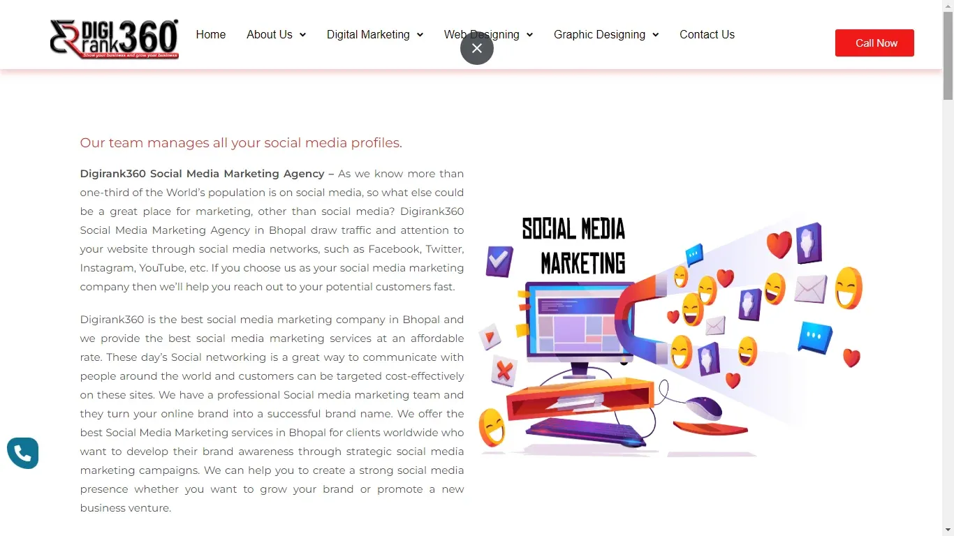 Social Media Marketing Company In Bhopal ||  Digirank360 || Trending Newswala