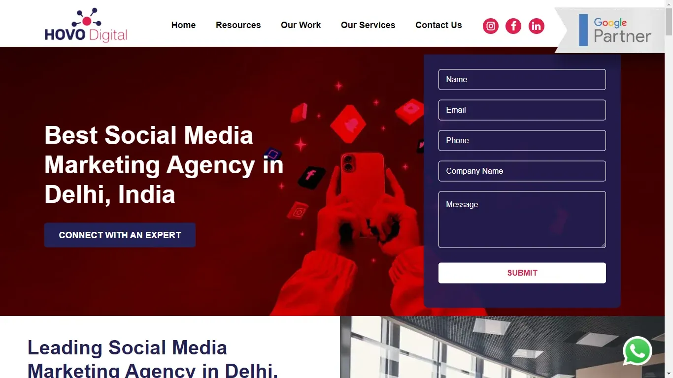 Social Media Marketing Company In Delhi || Hovo Digital