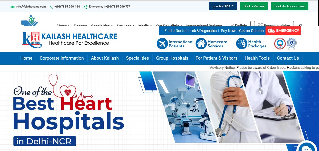 Kailash Healthcare, Noida