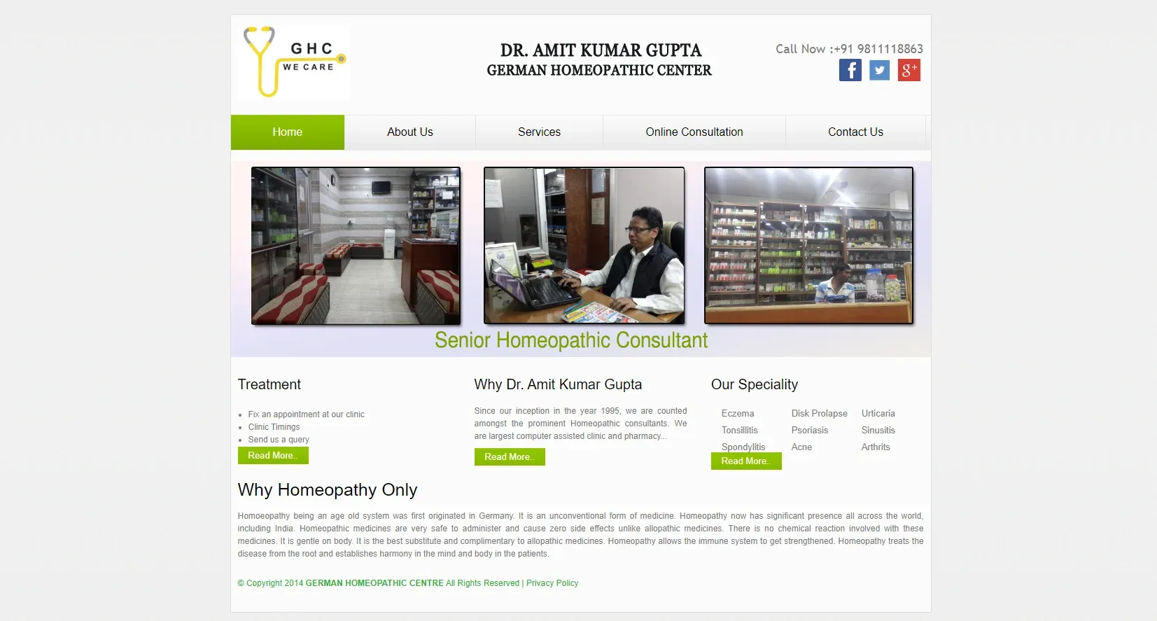  Dr. Amit Kumar Gupta German Homeopathy Clinic, Ghaziabad