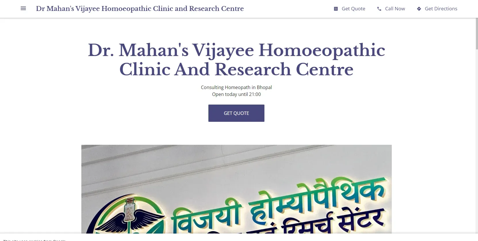 Dr. Mahan Vijayee Homeopathy Clinic, Bhopal