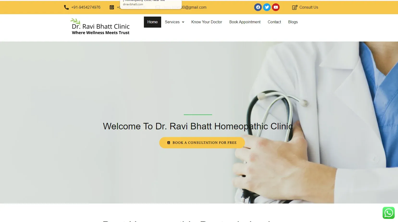 Dr. Ravi Bhatt Clinic, Lucknow