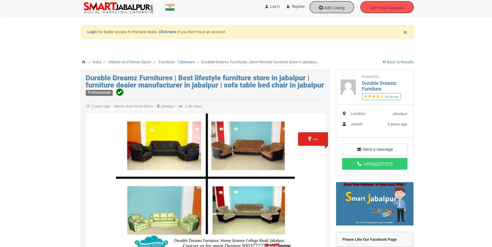 Durable Dreamz Furnitures, Jabalpur