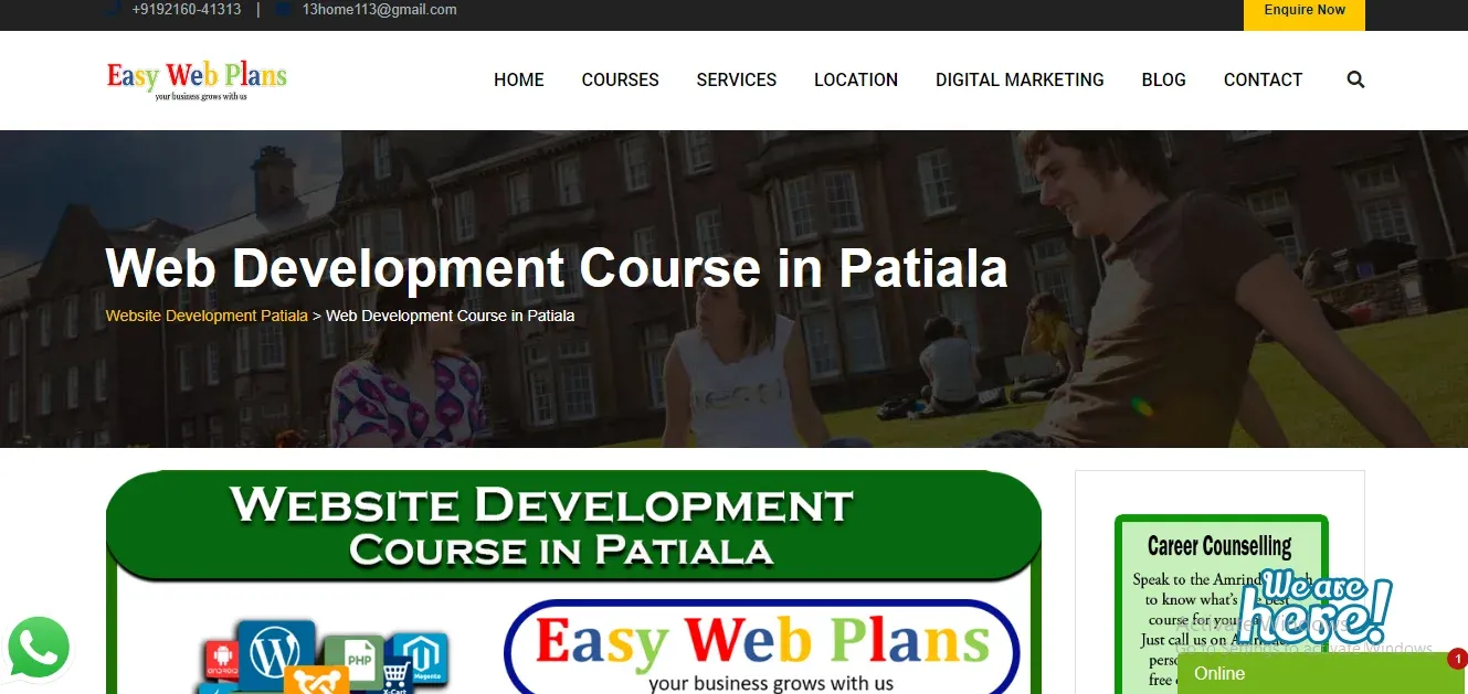 Easy Web Plans Website Development Company In Punjab