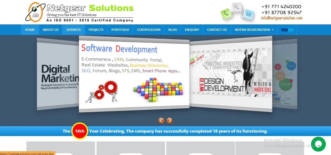  Netgear Solution Website Development Company in Raipur
