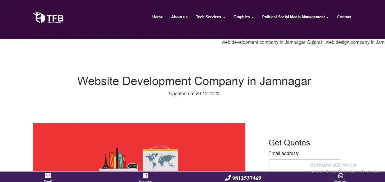  TFB Website Development Company In Jamnagar