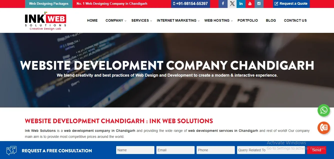  Ink Web Solutions Website Development Company In Punjab