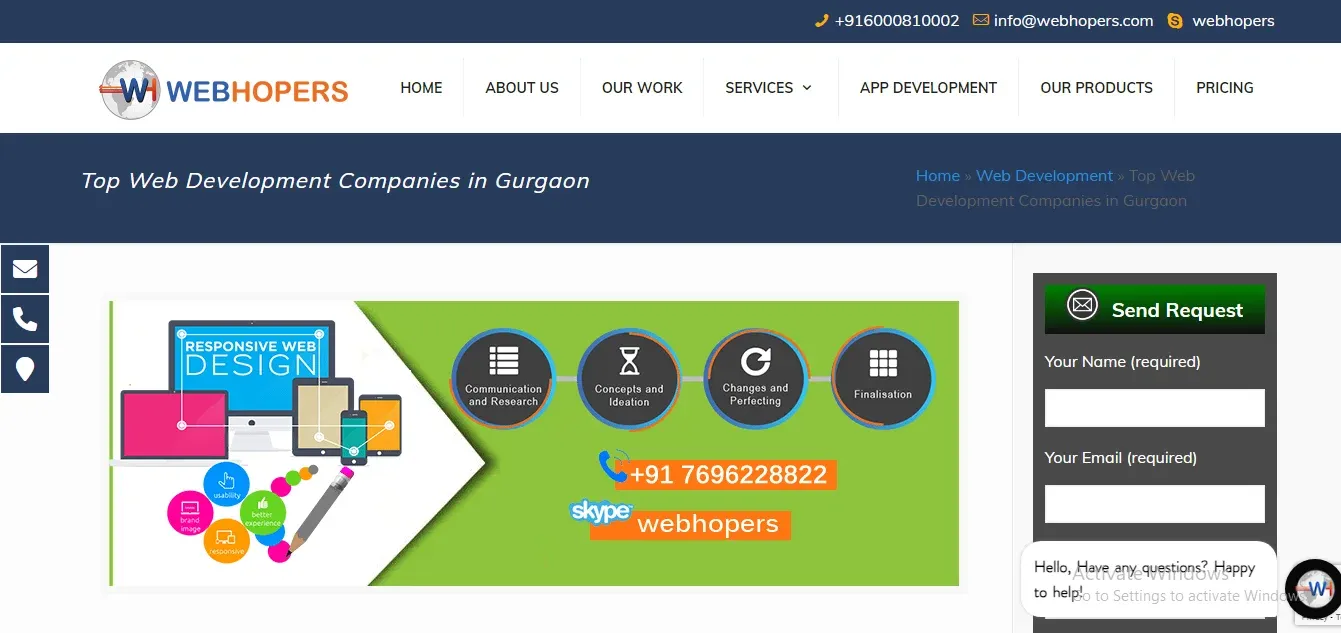  Web Hopers Website Development Company In Gurgaon