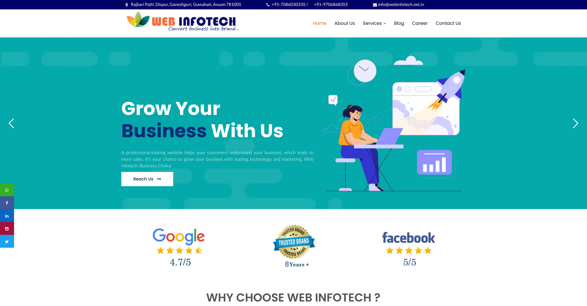 Web Infotech Website Development Company In Assam