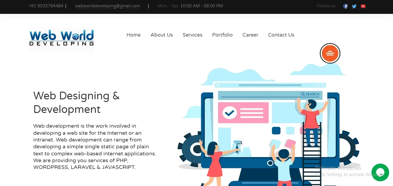  Web World Developing Website Development Company In Jamnagar