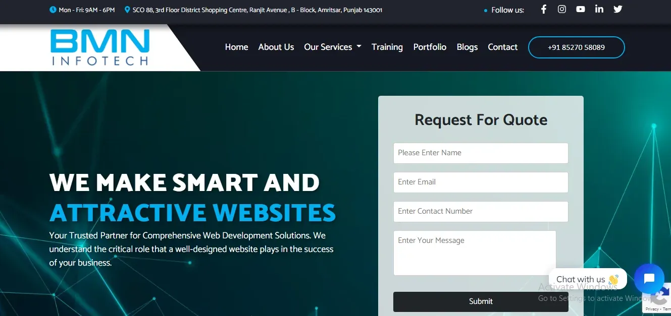  Bmn Infotech Website Development Company In Punjab