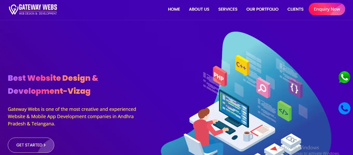Gate Way Webs Website Development Company In Andhra Pradesh