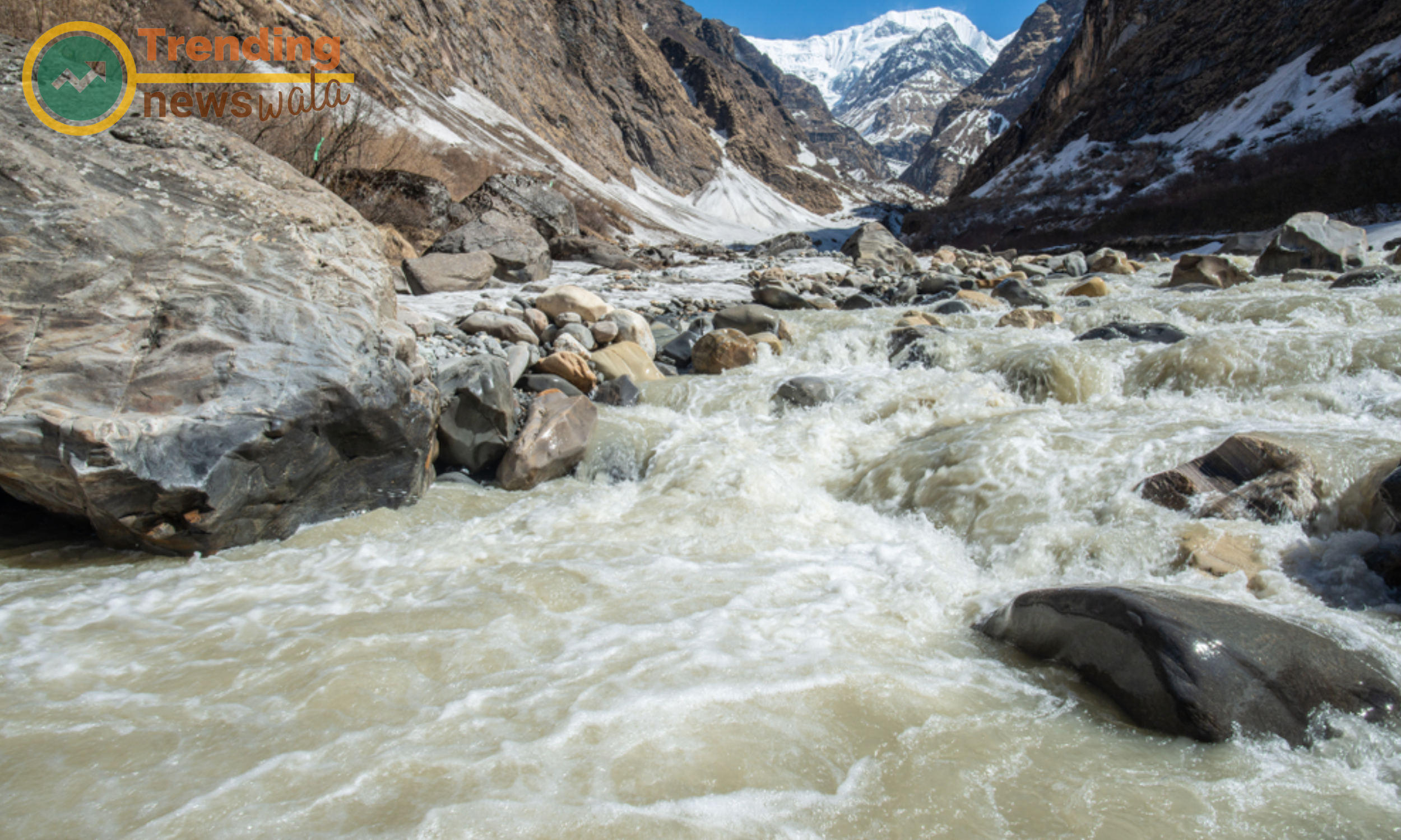 The trek involves crossing the Modi Khola River on suspension bridges
