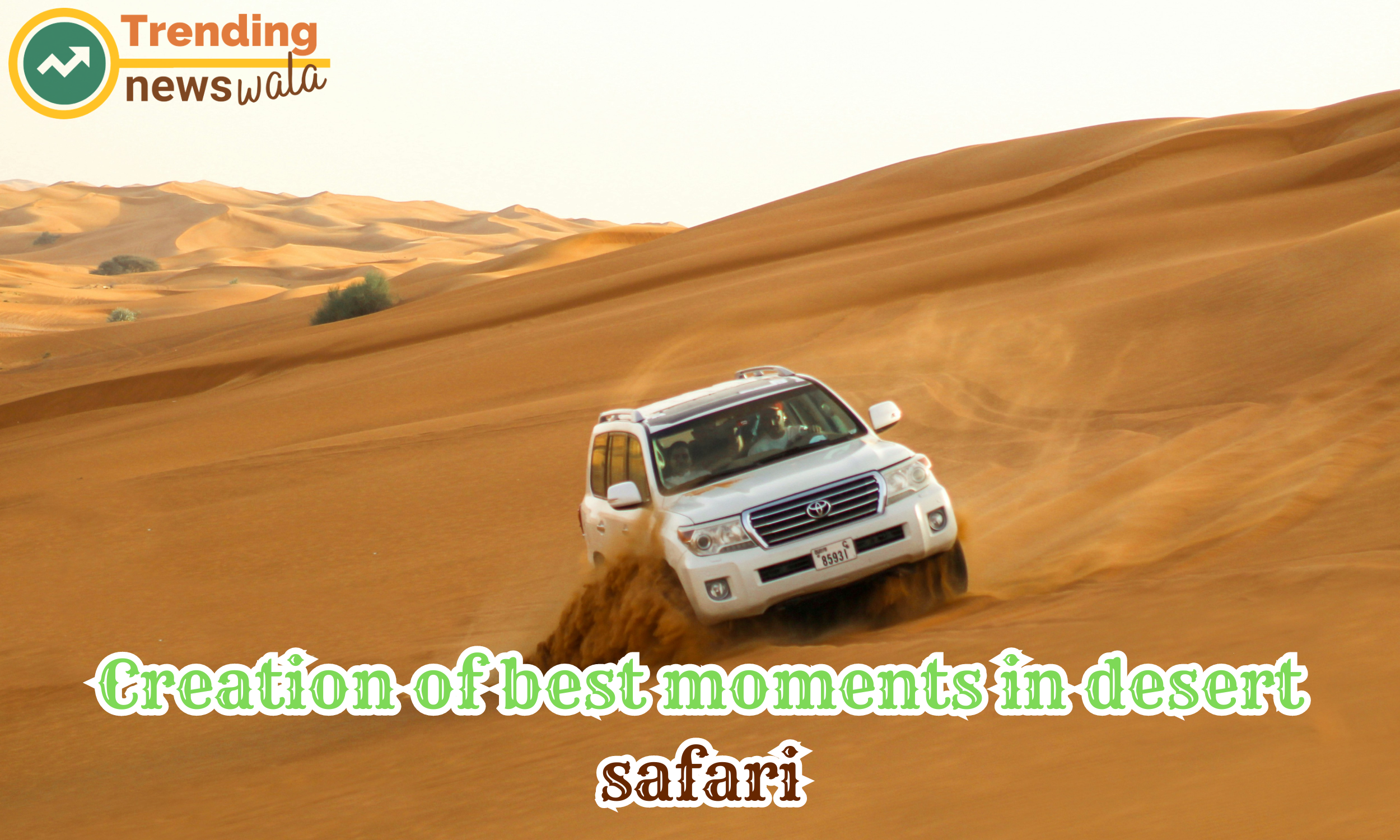 Creation of best moments in desert safari