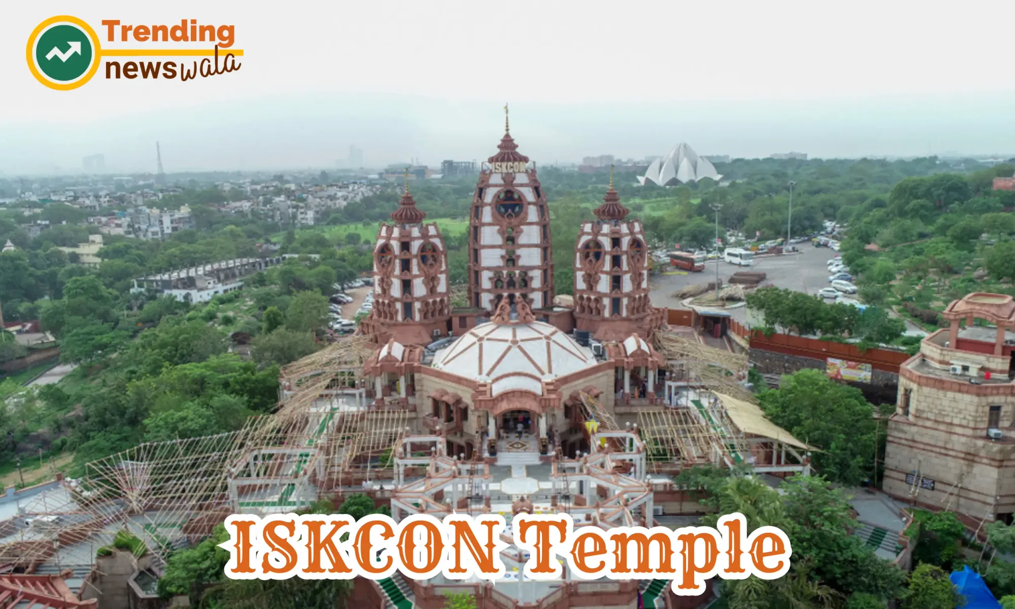 The ISKCON Delhi, also known as the Sri Sri Radha Parthasarathi Mandir, is a Vaishnav temple