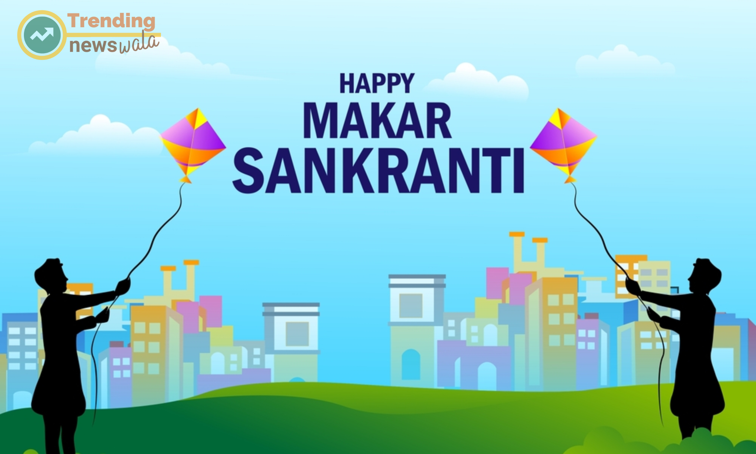 Happy Makar Sankranti , Makar Sankranti is kite flying