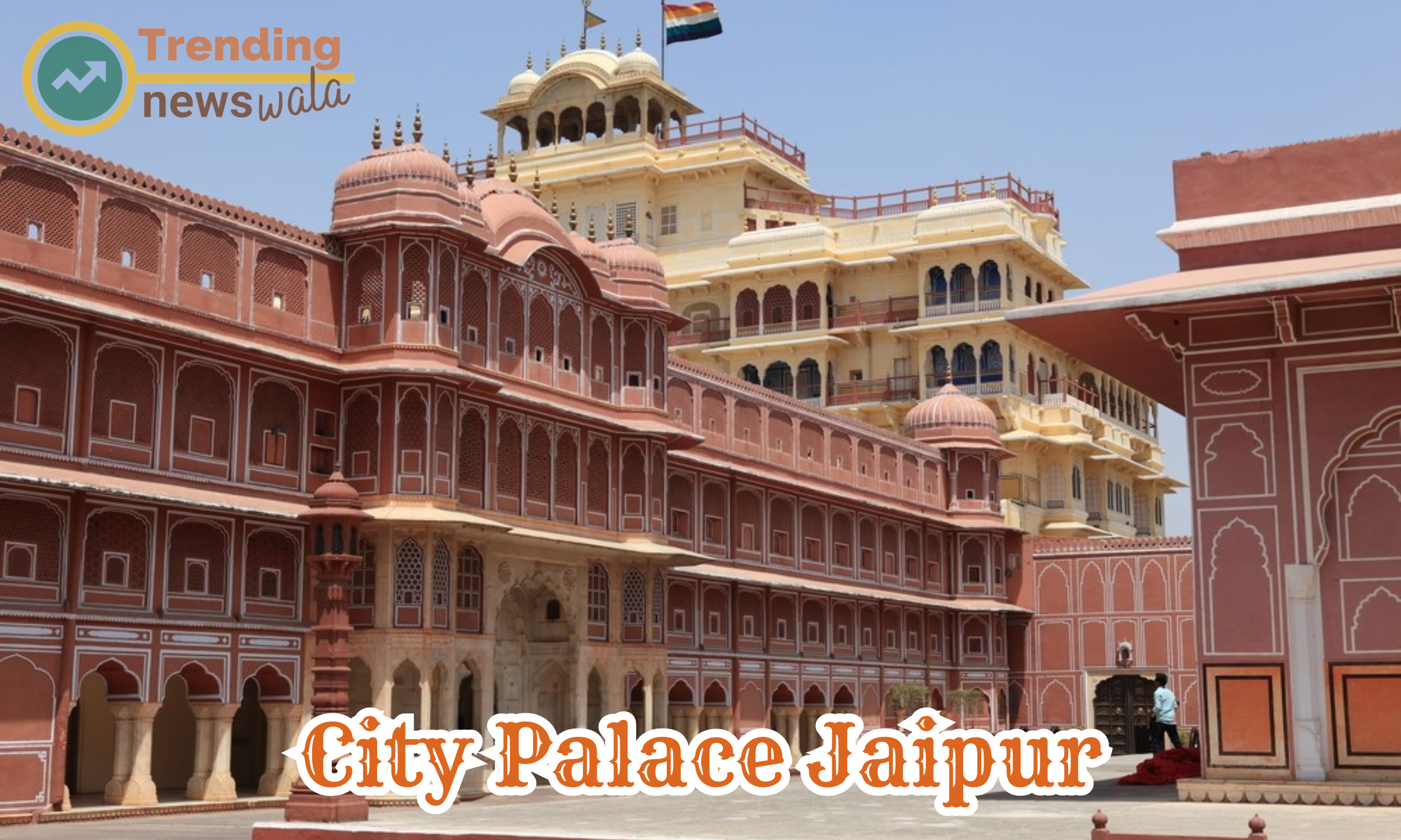 The layout of the City Palace Jaipur: