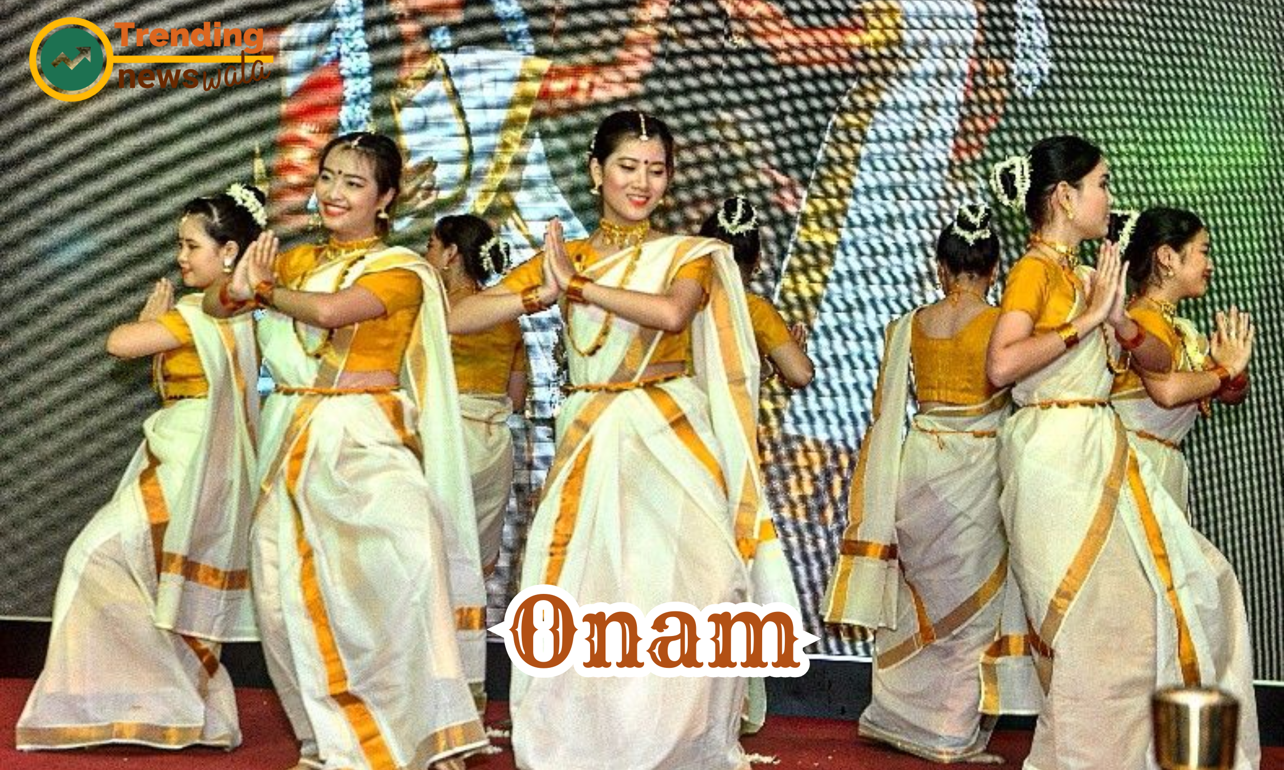 Thiruvathira Kali is a graceful Margamkali is a traditional group dance performed by women in Kerala