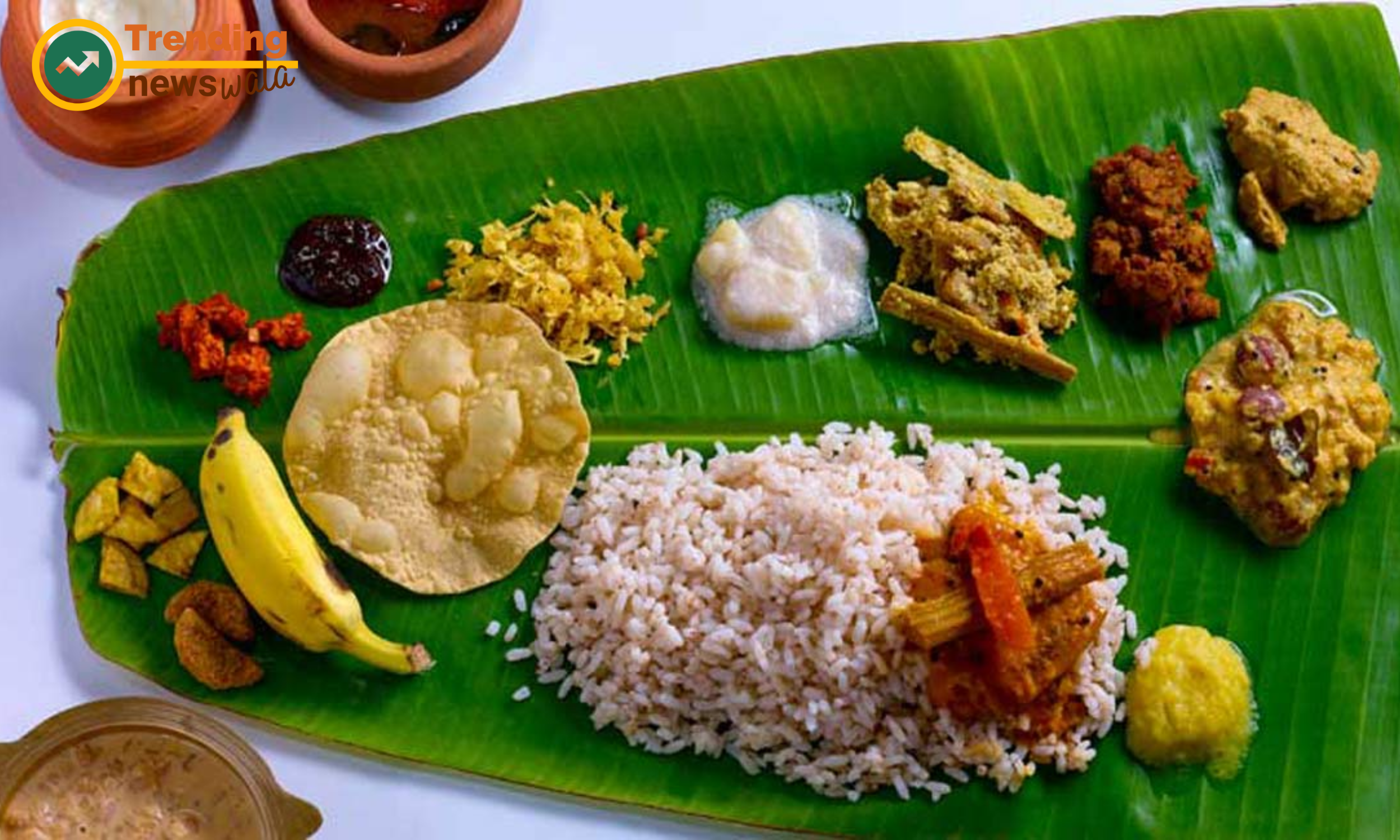 Onam Sadya recipes and menu Rice forms the foundation of the Onam Sadya