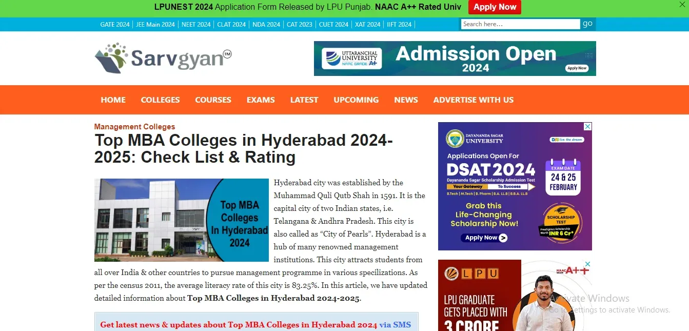 MBA Colleges in Navi Mumbai , Sarvgyan