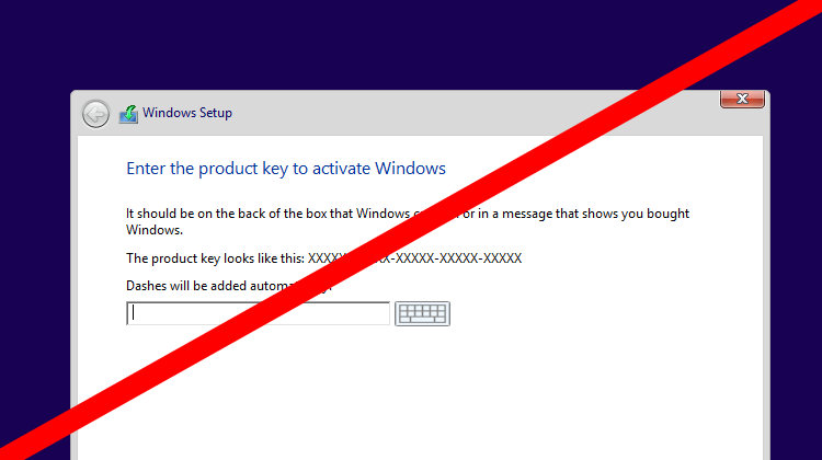 How to activate windows 10 without product key
