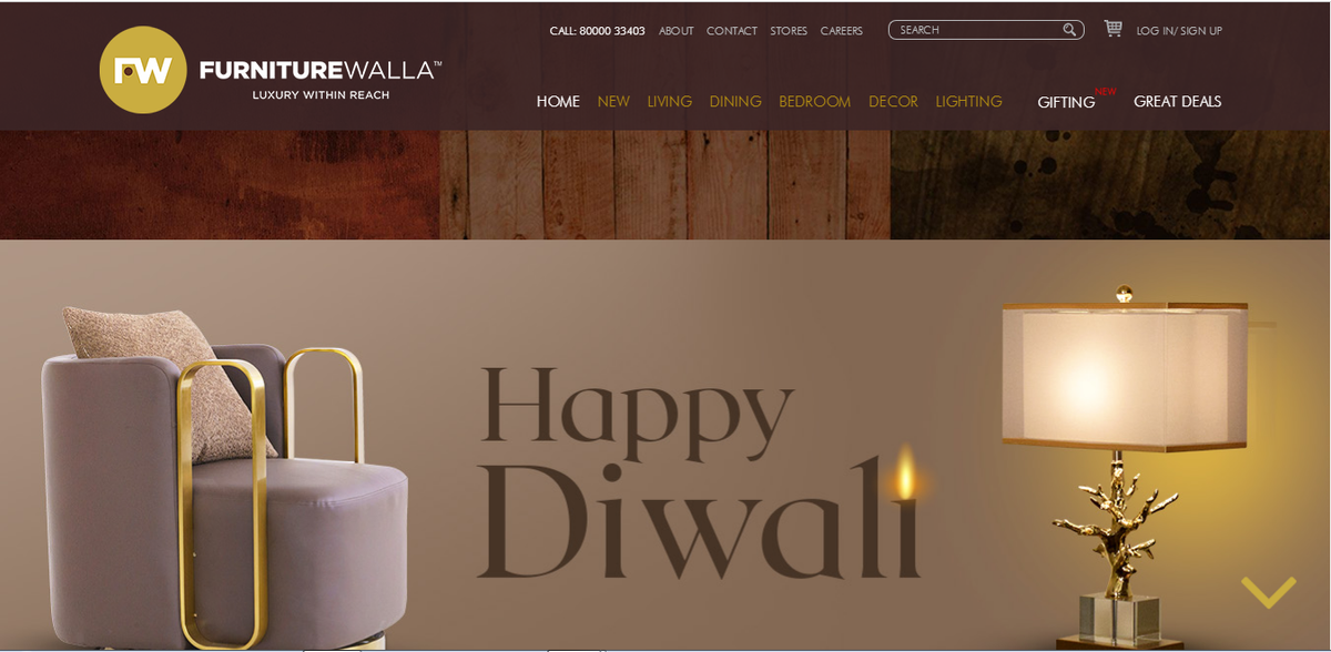 Furniture walla website image
