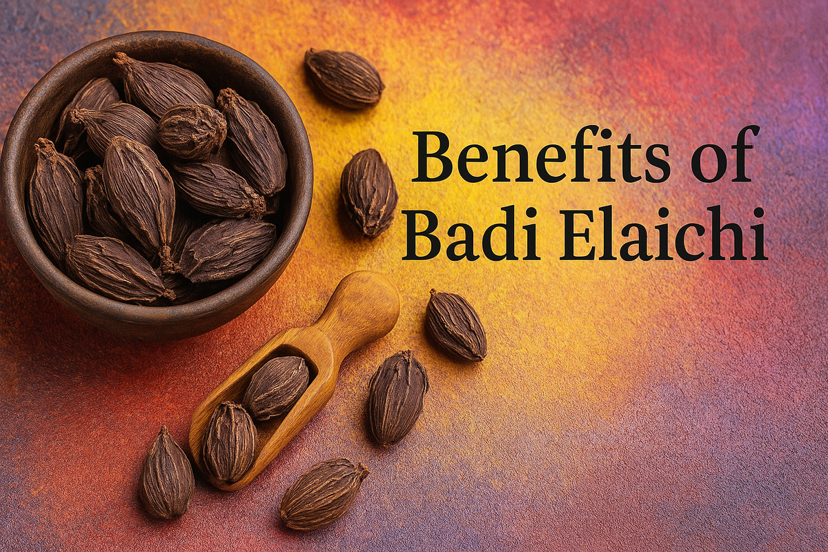 HD quality and Creative image of Benifits of Badi Elaichi