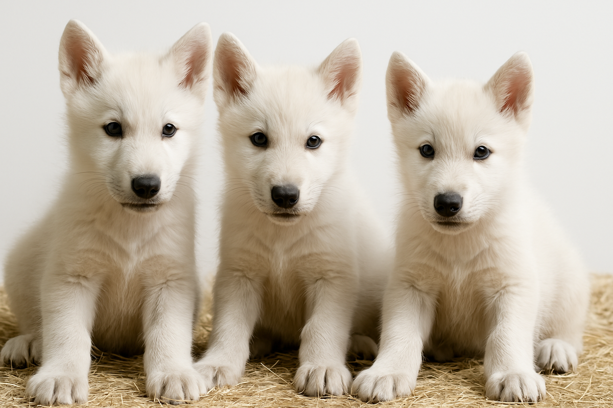Meet the Dire Wolf Trio Remus, Romulus & Khaleesi