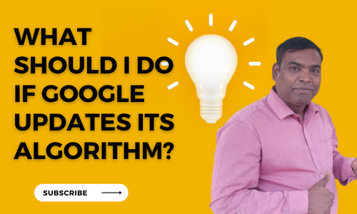 What Should I Do If Google Updates Its Algorithm?