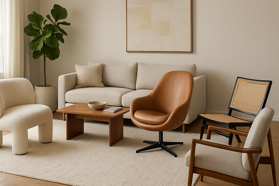 4 Comfy and Cool Chairs That Will Uplift the Living Room Seating Style 🛋️✨