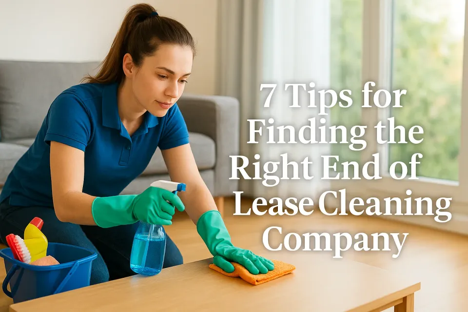 7 Tips for Finding the Right End of Lease Cleaning Company: Ultimate Guide 🧼